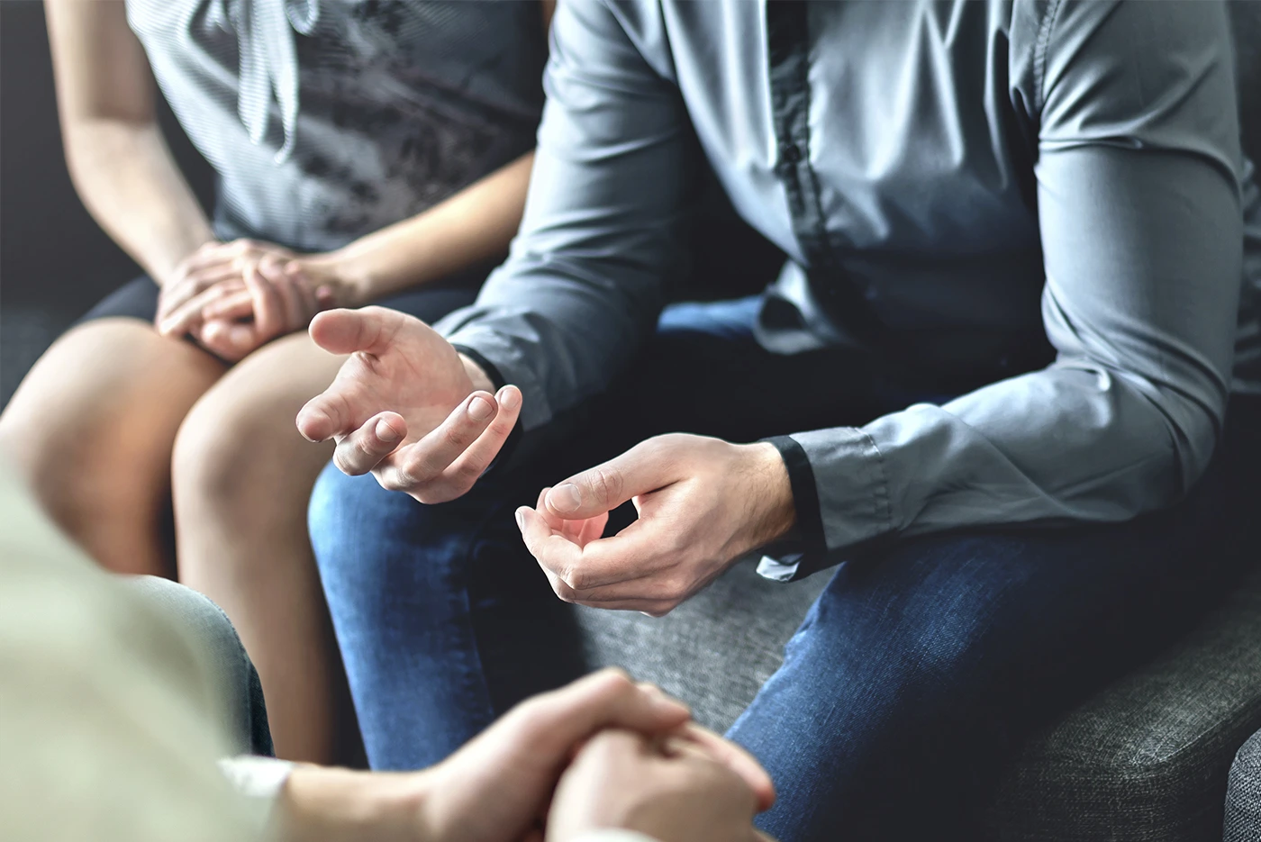 Ehepaar bei der Scheidungsmediation